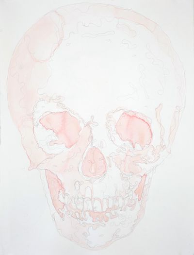 Pink Skull 2009 by Karyn Lindner