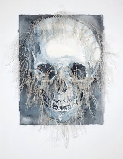 Fringed Skull 2009 by Karyn Lindner